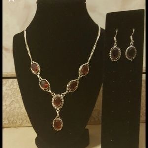 2pc necklace & earrings. Jacqueline fit for a quee